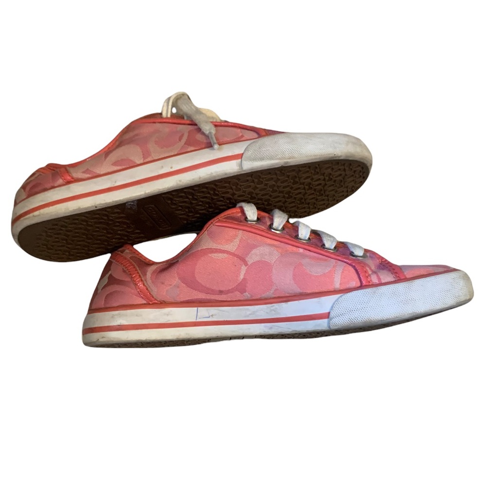 Coach Bright Pink Spring Classic Sneakers Sz 6